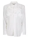 Comme Des Garçons Tapered Shirt In White