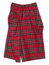 Comme Des Garçons Hose Mit Schottenkaro In Red
