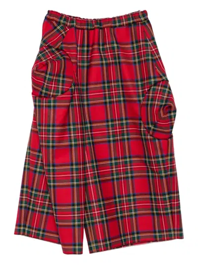 Comme Des Garçons Hose Mit Schottenkaro In Red