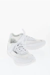 Comme Des Garçons Comme Des Garcons Tech Fabric Low Sneakers With Leather Deta