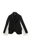 Comme Des Garçons Textured Suit Jacket In Black