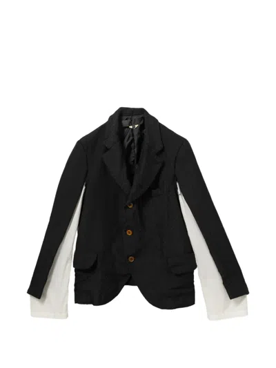 Comme Des Garçons Textured Blazer In Black