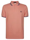 Comme Des Garçons Ribbed Collar Cuffs Graphic Print T-shirt In Pink