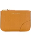 Comme Des Garçons Textured Leather Pouch In Brown