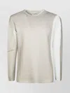 Comme Des Garçons Textured Round Neck Long Sleeves Sweater In White