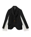 Comme Des Garçons Textured Suit Jacket In Black