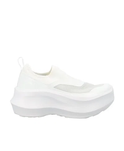 Comme Des Garçons Thick-soled Casual Shoes In White