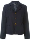 Comme Des Garçons Three Button Blazer In Black