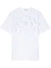 Comme Des Garçons Tie-detail Jersey T-shirt In White