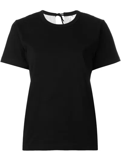 Comme Des Garçons T-shirt Mit Knotenverschlüssen In Black