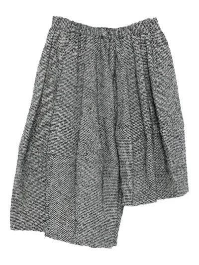 Comme Des Garçons Tiered Mini Skirt In Blue