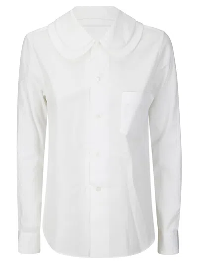 Comme Des Garçons Blouse In White