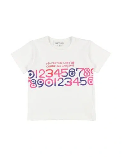 Comme Des Garçons Babies'  Toddler Girl T-shirt White Size 6 Cotton