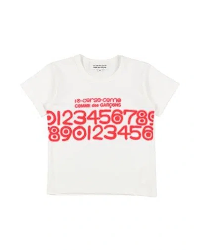 Comme Des Garçons Babies'  Toddler Girl T-shirt White Size 6 Cotton