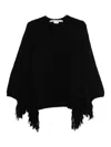 Comme Des Garçons Sleeveless Top Featuring Fringe Detailing In Black