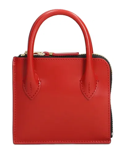 Comme Des Garçons Top-handle Wallet In Red