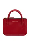 Comme Des Garçons Handle Logo-print Wallet In Red