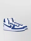 Comme Des Garçons Top Low Perforated Contrast Sneakers In White