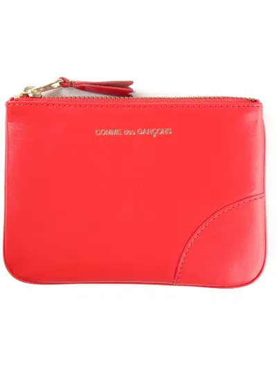 Comme Des Garçons Münztäschchen Mit Reissverschluss In Red