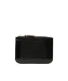 Comme Des Garçons Top Zipper Change Wallet In Black