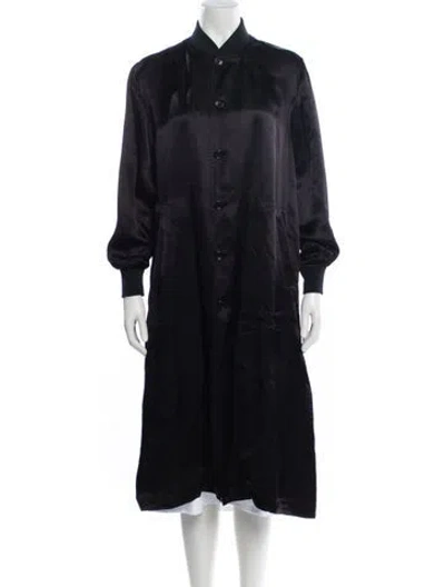 Pre-owned Comme Des Garçons Trench Coat In Black