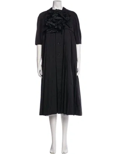 Pre-owned Comme Des Garçons Trench Coat In Black