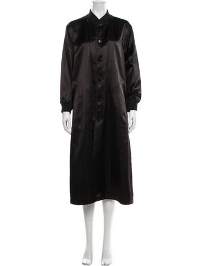 Pre-owned Comme Des Garçons Trench Coat In Black