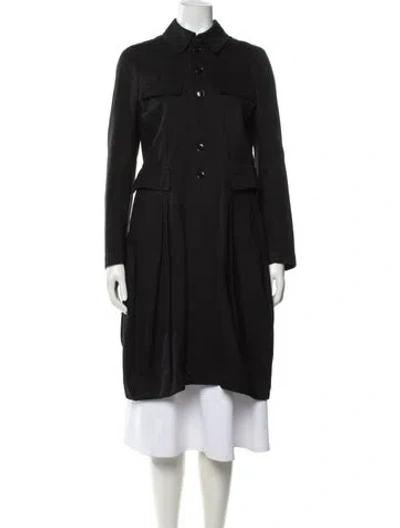 Pre-owned Comme Des Garçons Trench Coat In Gray