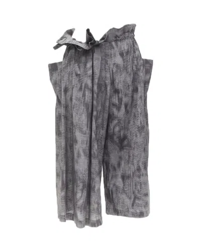 Comme Des Garçons Comme Des Garcons Tricot 1980s Vintage Grey Oversized Tie Waist Asymmetric Pants
