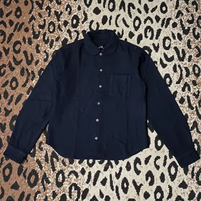 Pre-owned Comme Des Garçons Tricot Button Ups In Blue