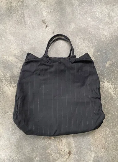 Pre-owned Comme Des Garçons Tricot Comme Des Garcons Distressed Tote Bag In Black