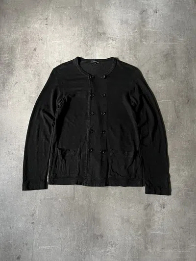 Pre-owned Comme Des Garçons Tricot Double Button Up Sweater Black