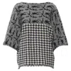 COMME DES GARÇONS COMME DES GARCONS TRICOT INTARSIA CHECKER SWEATER