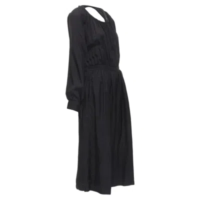 Pre-owned Comme Des Garçons Comme Des Garcons Tricot Rayon Open Back Wide Leg Jumpsuit In Black
