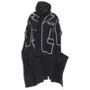 Comme Des Garçons Comme Des Garcons Trompe L'oeil Piping Trench Coat In Black