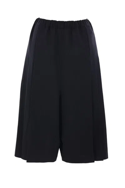 Comme Des Garçons Elastic Waist Casual Pants In Black