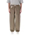 Comme Des Garçons Relaxed-fit Buttoned Pants With Side Detailing In Brown