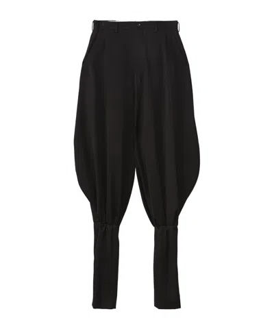 Comme Des Garçons Trousers With Belt Loops In Black