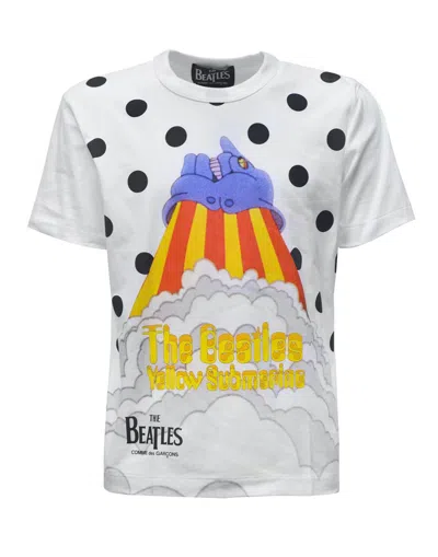 Comme Des Garçons T.shirt In White