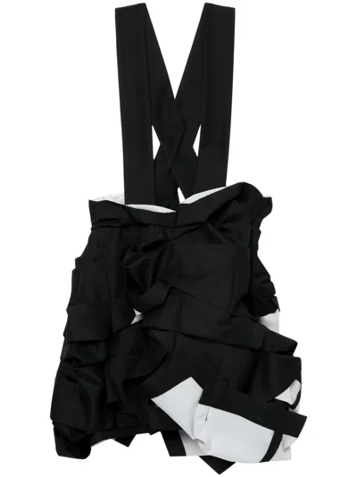 Comme Des Garçons Asymmetric-design Midi Skirt In Schwarz