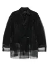 Comme Des Garçons Layered Sheer Jacket Longline Design
