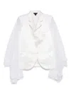 Comme Des Garçons Tulle-inserts Blazer