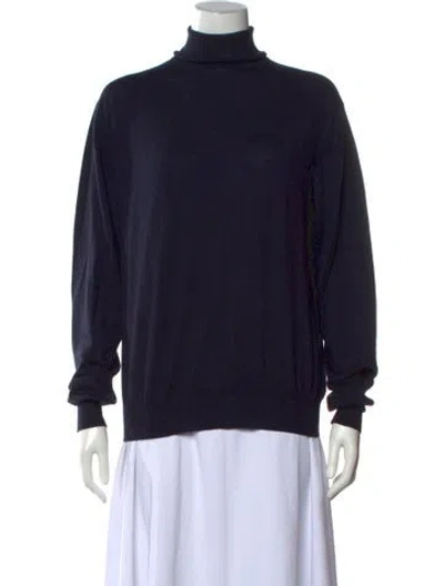 Pre-owned Comme Des Garçons Turtleneck Sweater In Black