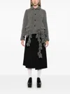 Comme Des Garçons Tweed Blazer In Grey