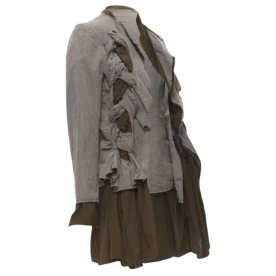 Comme Des Garçons Comme Des Garcons Twist Braid Jacket In Grey