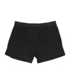 Comme Des Garçons Two Button Boxers Black