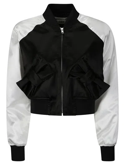 Comme Des Garçons Two-tone Bomber Jacket