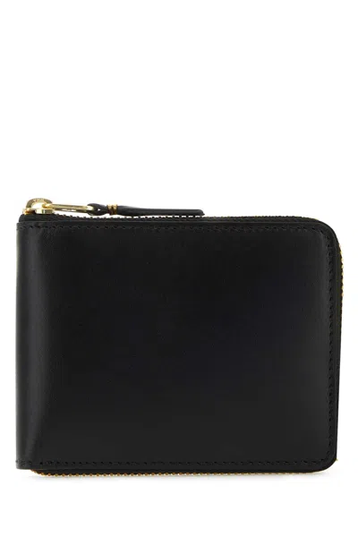 Comme Des Garçons Comme Des Garcons Unisex Leather Wallet In Black