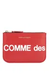 Comme Des Garçons Wallet Unisex Red Minimalist Leather Wallet In Red