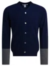 Comme Des Garçons Forever V Neck Cardigan In Blue